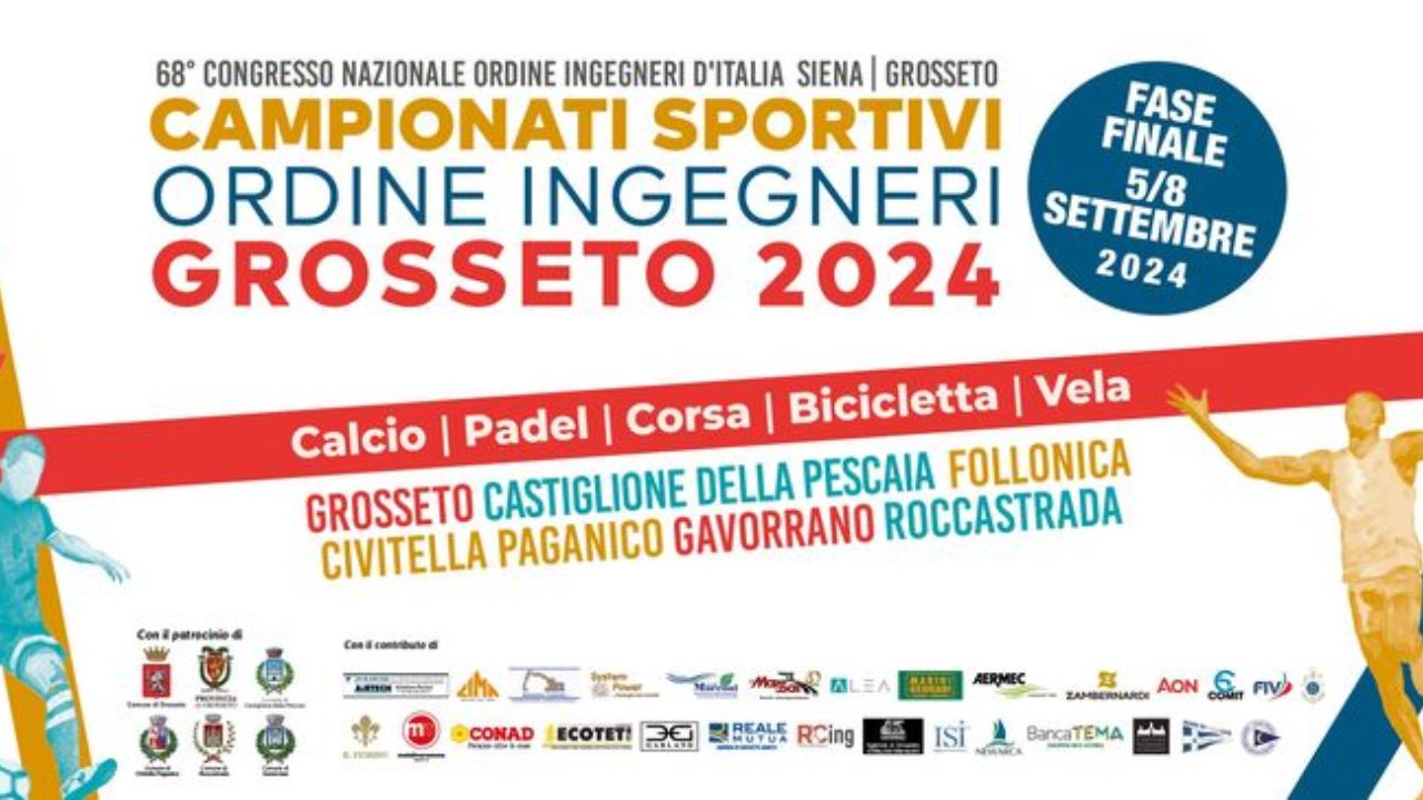  A Grosseto, Castiglione della Pescaia e Paganico l’ultima fase dei Campionati Nazionali di Calcio dell’Ordine degli Ingegneri d’Italia					